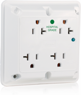 20 Amp Heavy-Duty Hospital Grade 4-in-1 Surge Protective Quadruplex Receptacle