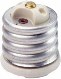 Mogul-Medium Base One-Piece Incandescent Lampholder with 250 Volt, 660W Rating, White
