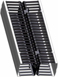 Vertical Cable Management System, 8 Inch Channel x 80 Inch Long, ABS Plastic