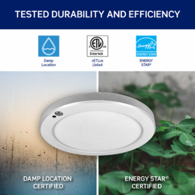 8 Inch LED Downlight with Motion Sensor, 18W, Energy Star Certified