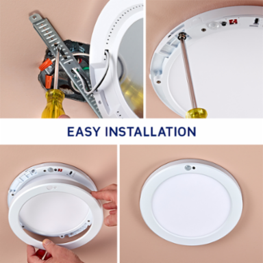 8 Inch LED Downlight with Motion Sensor, 18W, Energy Star Certified