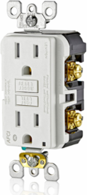 15 Amp Tamper-Resistant AFCI Outlet with Bluetooth, 125 Volt, Wallplate Included