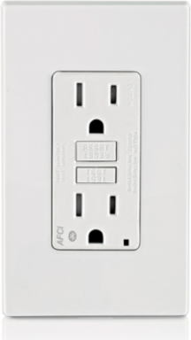 15 Amp Tamper-Resistant AFCI Outlet with Bluetooth, 125 Volt, Wallplate Included