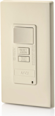 15 Amp AFCI/Switch Combo with LED Indicator, 125 Volt, Light Almond