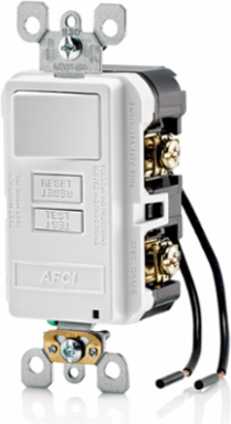 Combination AFCI/Switch with LED Indicator Light, 15 Amp, 125 Volt