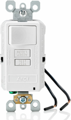 Combination AFCI/Switch with LED Indicator Light, 15 Amp, 125 Volt
