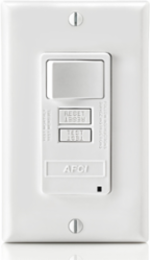 Combination AFCI/Switch with LED Indicator Light, 15 Amp, 125 Volt