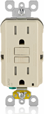 15 Amp, Tamper-Resistant AFCI Outlet with LED Indicator Light