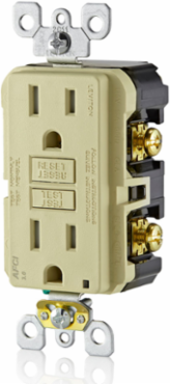 15 Amp Tamper-Resistant AFCI Outlet, 125 Volt, with LED Indicator Light