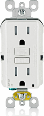 15 Amp Tamper-Resistant AFCI Outlet with LED Indicator, 125 Volt