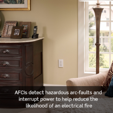 20 Amp, Tamper-Resistant AFCI Outlet with LED Indicator Light