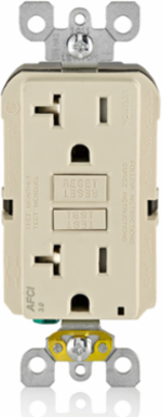 20 Amp, Tamper-Resistant AFCI Outlet with LED Indicator Light