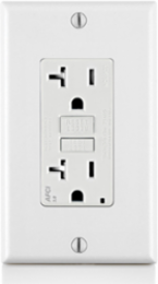 20 Amp Tamper-Resistant AFCI Outlet, 125 Volt, Duplex Receptacle with LED Indicator