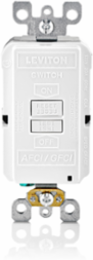 20 Amp SmartlockPro® Dual Function Blank Face AFCI/GFCI Receptacle, 125 Volt