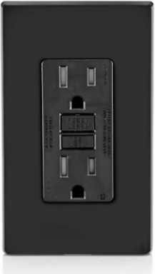 15 Amp Self-Test Tamper-Resistant AFCI/GFCI Outlet with LED Indicator, Black