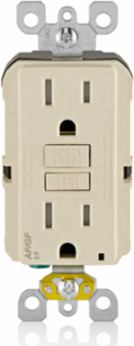 15 Amp Self-Test Dual-Function AFCI/GFCI Outlet with LED Indicator Light, Tamper-Resistant