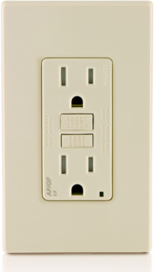 15 Amp Self-Test Dual-Function AFCI/GFCI Outlet with LED Indicator Light, Tamper-Resistant
