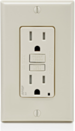 15 Amp Self-Test Dual-Function AFCI/GFCI Outlet with LED Indicator Light, Tamper-Resistant