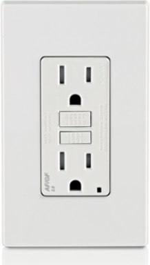 15 Amp Dual-Function AFCI/GFCI Outlet - 125 Volt, Tamper-Resistant, White