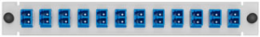 LGX 12-Pack Plate with LC Duplex Adapters, Zirconia Ceramic Sleeve, 24 Fiber