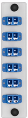 LGX 6-Pack Plate with LC Duplex Adapters, Zirconia Ceramic Sleeve, 12 Fibers