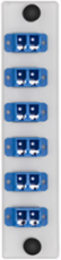 LGX 6-Pack Plate with LC Duplex Adapters, Zirconia Ceramic Sleeve, 12 Fibers