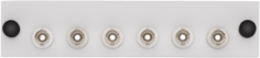LGX 6-Pack Plate with ST Adapters, Phosphor Bronze Sleeve, 6 Fibers, White