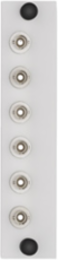 LGX 6-Pack Plate with ST Adapters, Zirconia Ceramic Sleeve, 6 Fibers, RoHS Compliant