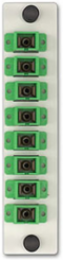 LGX 8-Pack SC Adapter Plate, Zirconia Ceramic Sleeve, 8 Fibers, RoHS Compliant
