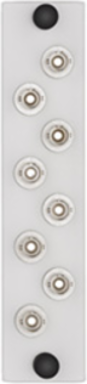 LGX 8-Pack Fiber Plate with ST Adapters, Phosphor Bronze Sleeve, 8 Fibers