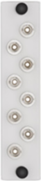 LGX 8-Pack Fiber Plate with ST Adapters, Phosphor Bronze Sleeve, 8 Fibers