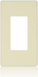 Renoir II Wallplate, Single Gang, Ivory Color, RoHS Compliant