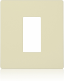 Renoir II Wallplate, Single Gang, Ivory - RoHS Compliant