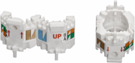 Wire Manager for ATLAS-X1™ UTP Jacks, White, 10-Pack, RoHS Compliant
