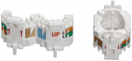 Wire Manager for ATLAS-X1™ UTP Jacks, White, 10-Pack, RoHS Compliant