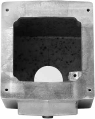 100A Pin & Sleeve Back Box, Die Cast Aluminum, 2 Inch NPT, 56.4 cu in