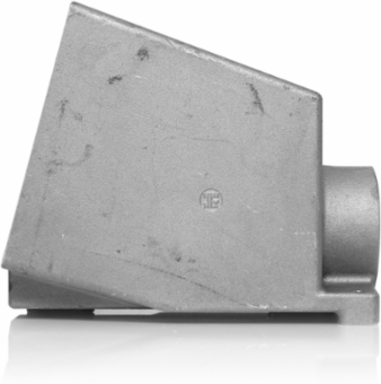 100A Pin & Sleeve Back Box, Die Cast Aluminum, 2 Inch NPT, 56.4 cu in