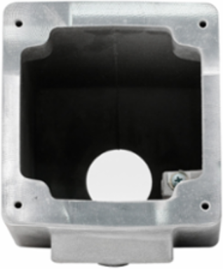 Metallic Pin & Sleeve Back Box, 60 Amp, Die Cast Aluminum, 1.5 Inch NPT