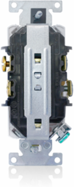 15 Amp Hospital Grade Duplex Receptacle, Blue, Back/Side Wire, NEMA 5-15R