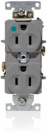 15 Amp Heavy-Duty Duplex Receptacle Outlet, Self-Grounding, 125 Volt