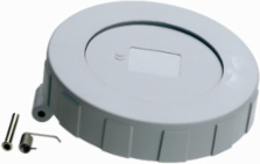 Closure Cover for 60 Amp Pin & Sleeve Receptacles, 3-5 Wire, IP67, Watertight, Gray