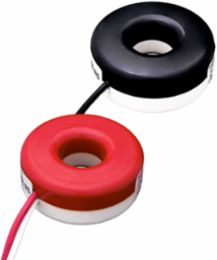 Current Transformers, Solid Core, 200A, 100mA, 0.72" Opening, 48” Leads, +/-0.3% Accuracy, Quantity 2 (1 Red, 1 Black), For Submetering