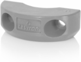 Gray Cord Clamp for 20/30A Locking Black & White Plugs, Rugged Nylon Construction
