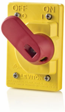 Wetguard Watertight Toggle Switch Cover, IP66, NEMA 4 & 4X, Industrial Grade, Yellow