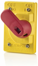 Wetguard Watertight Toggle Switch Cover, IP66, NEMA 4 & 4X, Industrial Grade, Yellow