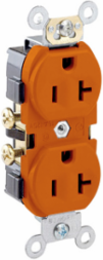 20 Amp Commercial Grade Duplex Receptacle 125 Volt Self-Grounding NEMA 5-20R