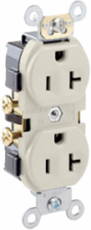 20 Amp Self-Grounding Duplex Receptacle Outlet, Commercial Grade, 125 Volt