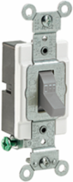 20 Amp Toggle Switch, Single-Pole, 120/277 Volt, Commercial Spec Grade, Gray
