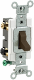 Toggle Switch 20 Amp, Double-Pole, 120/277 VAC, Brown