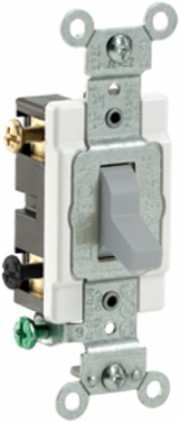 20 Amp, Toggle Switch, Double-Pole, Quiet Switch, Commercial Spec Grade